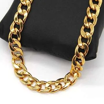 Stunning 24" Gold Chain for Men - 18K Gold Plated Jewelry