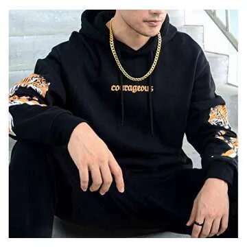 Stunning 24" Gold Chain for Men - 18K Gold Plated Jewelry