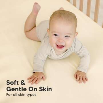 KeaBabies 2-Pack Organic Crib Sheets for Boys, Girls - Fitted Crib Mattress Sheet Neutral, Breathable Jersey Cotton Cover for Baby Bed, Toddler Mattress, Soft & Cute Prints (Pecan)