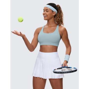 CRZ YOGA Strappy Sports Bra for Fitness and Yoga