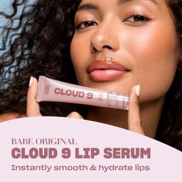 Babe Original Cloud 9 Peptide Lip Serum | Hydrating Vegan Lip Care for Soft Lips