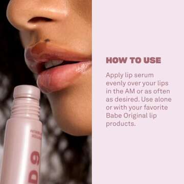 BABE ORIGINAL Cloud 9 Peptide Lip Serum, Vegan Lip Treatment