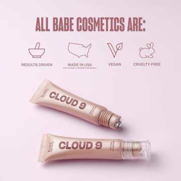 BABE ORIGINAL Cloud 9 Peptide Lip Serum, Vegan Lip Treatment