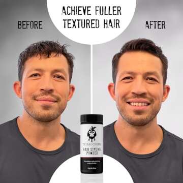 Tribal Chimp Hair Styling Powder, All-day Invisible Hold Hair Volumizer and Texture Powder for Men a...