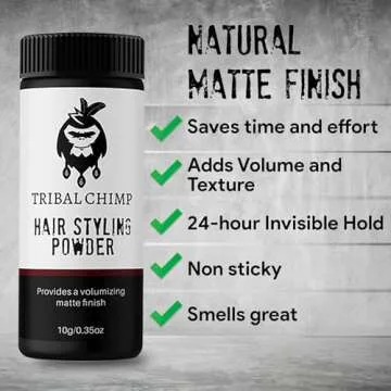 Tribal Chimp Hair Styling Powder for Voluminous Styles