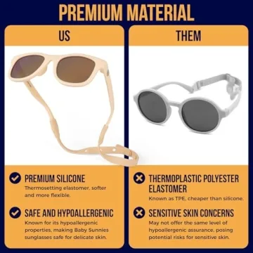 Polarized Baby Sunglasses with Secure Strap for Infants