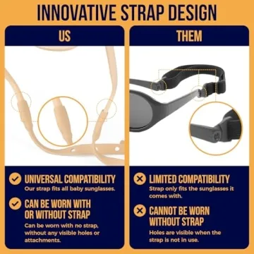 Polarized Baby Sunglasses with Secure Strap for Infants