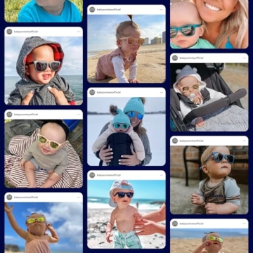 Polarized Baby Sunglasses with Secure Strap for Infants