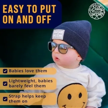 Polarized Baby Sunglasses with Secure Strap for Infants