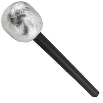 Skeleteen Stage Mic Costume Prop - Rock Star Toy Microphone Party Favor Decorative Props Costume Accessory - 1 Dozen