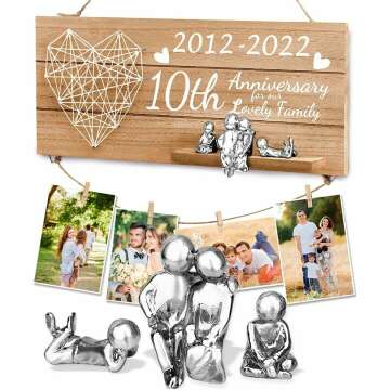 10th Anniversary Tin Gift for Couples - Personalized Keepsake