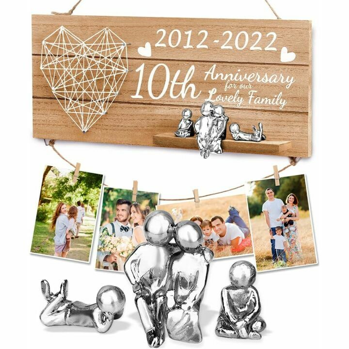 10th Anniversary Tin Gift for Couples - Personalized Keepsake