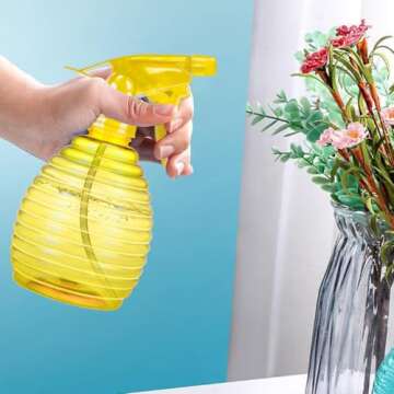 Spray Bottles - 3 Pack, 16 oz - Mist/Stream, Bright Colors, Sturdy, Leak Proof, BPA Free, For Cleaning, Plants, Pet, Vinegar, BBQ, Hair, Cooking - Perfect Size, Easy to Use. With Labels, Funnel