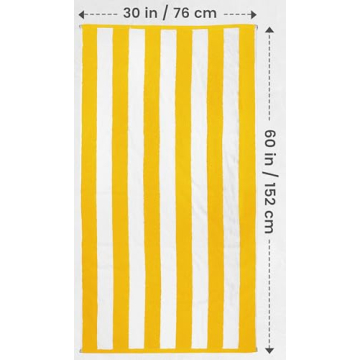 Utopia Towels 4 Pack Beach Towel Set - Soft, Absorbent, Stylish