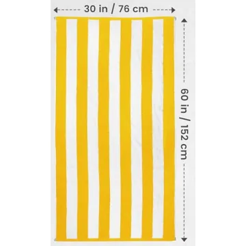 Utopia Towels 4 Pack Beach Towel Set - Soft, Absorbent, Stylish