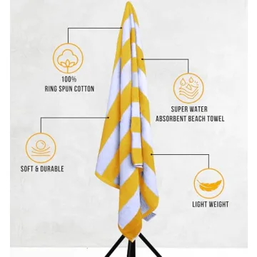 Utopia Towels 4 Pack Beach Towel Set - Soft, Absorbent, Stylish