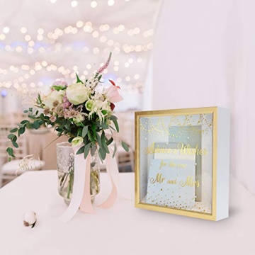 Elegant MIMOSA MOMENTS Wedding Gift Card Box for Receptions
