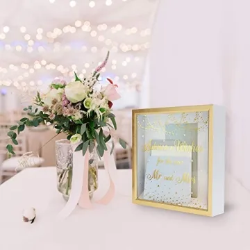 Elegant MIMOSA MOMENTS Wedding Gift Card Box for Receptions