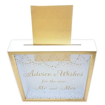 Elegant MIMOSA MOMENTS Wedding Gift Card Box for Receptions