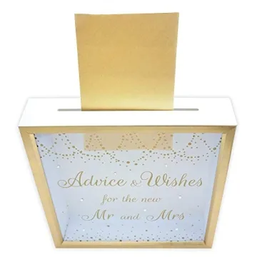 Elegant MIMOSA MOMENTS Wedding Gift Card Box for Receptions