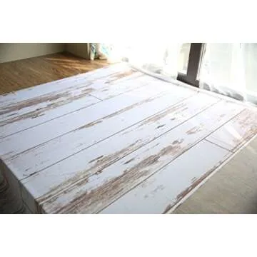 HUAYI White Wood Wall Cotton Backdrop for Photography