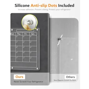 Magnetic Acrylic Calendar for Easy Organization 2 Pack