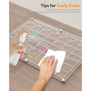 Magnetic Acrylic Calendar for Easy Organization 2 Pack