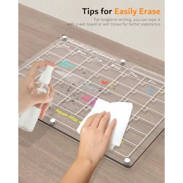 Magnetic Acrylic Calendar for Easy Organization 2 Pack