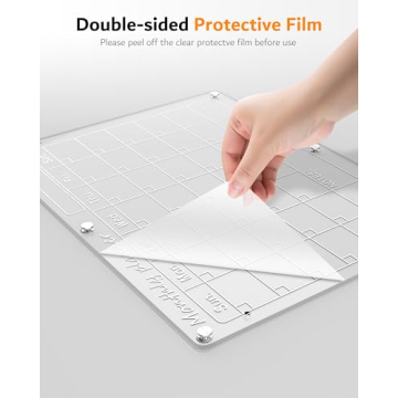 Magnetic Acrylic Calendar for Easy Organization 2 Pack
