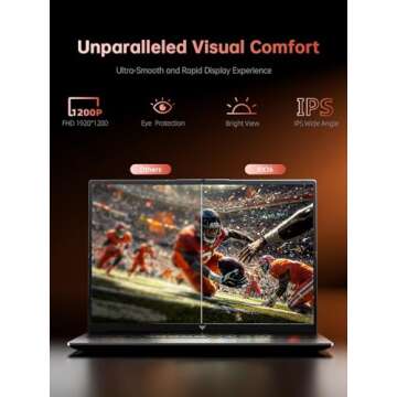 KAIGERR 2025 Gaming Laptop, Laptop with AMD Ryzen 9 6900HX (8C/16T, Up to 4.9GHz), 16GB DDR5 512GB NVMe SSD Windows 11 Laptop Computer, 16-inch FHD Display, WiFi 6, 53Wh Battery, Backlit KB