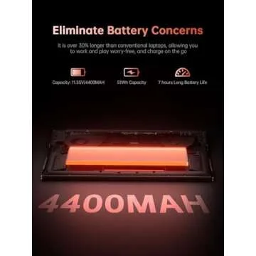 KAIGERR 2025 Gaming Laptop, Laptop with AMD Ryzen 9 6900HX (8C/16T, Up to 4.9GHz), 16GB DDR5 512GB NVMe SSD Windows 11 Laptop Computer, 16-inch FHD Display, WiFi 6, 53Wh Battery, Backlit KB