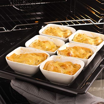 DOWAN 8 oz Oven Safe Ramekins for Baking and Serving