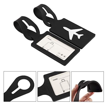 Vibrant Silicone Luggage Tags for Easy Travel Identification