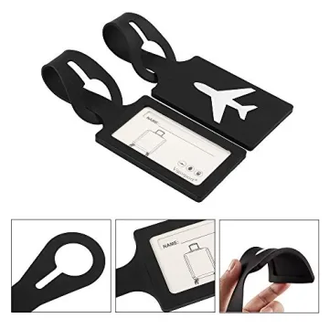 Vibrant Silicone Luggage Tags for Easy Travel Identification