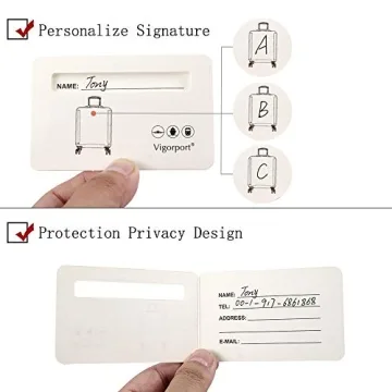 Vibrant Silicone Luggage Tags for Easy Travel Identification