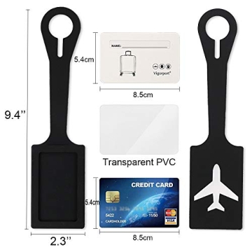 Vibrant Silicone Luggage Tags for Easy Travel Identification