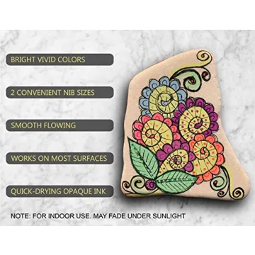 TOOLI-ART Neon Paint Pens Set for Multi-Surface Use