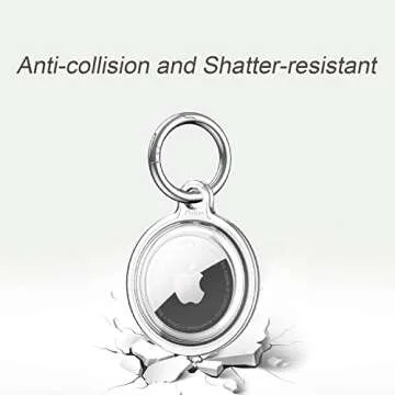 Ailun Hard PC Cover for AirTag with Keychain Holder