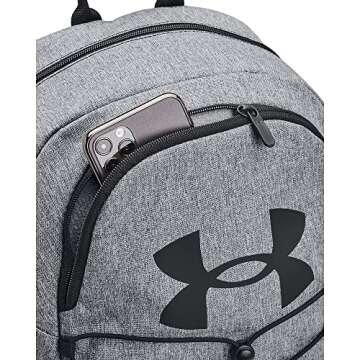 Under Armour Unisex-Adult Hustle Sport Backpack , Pitch Gray Medium Heather (012)/Black , One Size Fits All