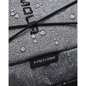 Under Armour Unisex-Adult Hustle Sport Backpack , Pitch Gray Medium Heather (012)/Black , One Size Fits All