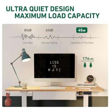 FEZIBO 55 x 24 Inches Standing Desk with Drawer, Adjustable Height Electric Stand up Desk with Storage, Sit Stand Home Office Desk, Ergonomic Computer Desk, White