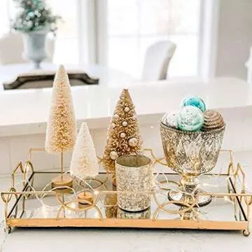 Serene Spaces Living 7" Antique Silver Glass Coupe Vase – Handmade, Vintage-Inspired Elegance for ...