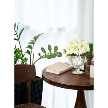 Elegant 7" Antique Silver Glass Coupe Vase for Home Decor