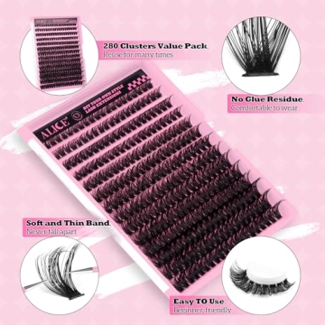 DIY Eyelash Extensions Kit 8-16MM Fluffy D Curl Lashes