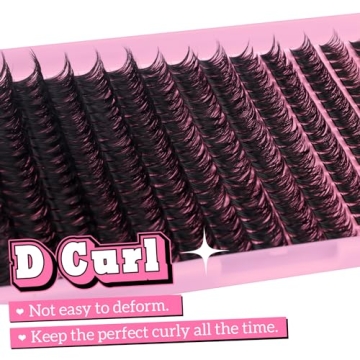 DIY Eyelash Extensions Kit 8-16MM Fluffy D Curl Lashes