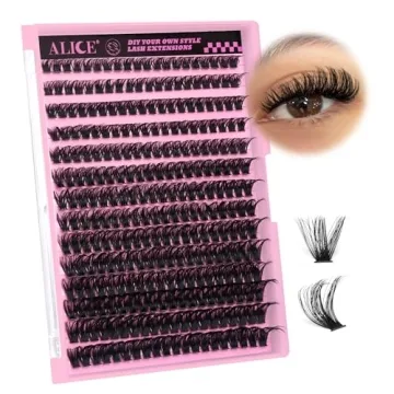 DIY Eyelash Extensions Kit 8-16MM Fluffy D Curl Lashes