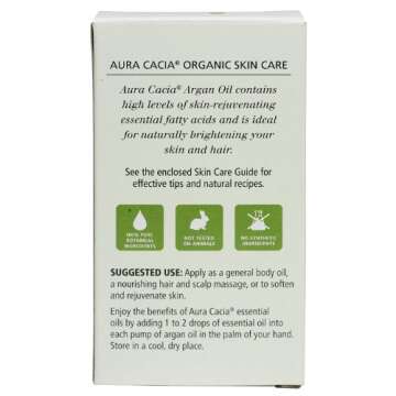 Aura Cacia Organic Argan Skin Care Oil for Healthy Skin