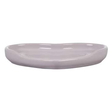 Le Creuset Stoneware Heart Shaped Spoon Rest, 5", Shallot