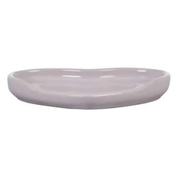 Le Creuset Stoneware Heart Shaped Spoon Rest, 5", Shallot