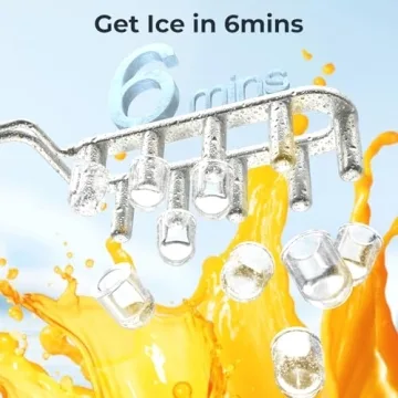 Efficient Ice Makers Countertop: 9 Cubes in 6 Mins